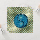 魚座と水ネズミ カード (正面/裏面インサイチュ)