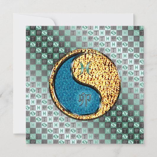 魚座と火うさぎ カード (正面)