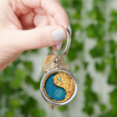 魚座と火うさぎ キーホルダー (手)