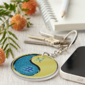 魚座と金属オックス キーホルダー (正面右)