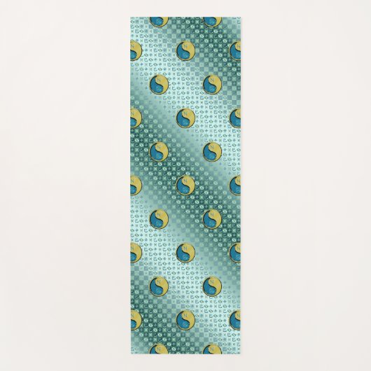 魚座と金属ヘビ ヨガマット (正面)