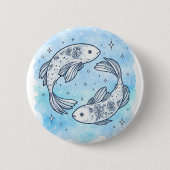魚座のサイン 缶バッジ (正面)