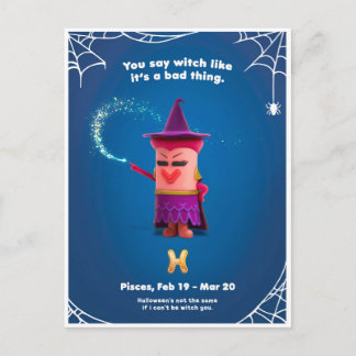魚座のハロウィーン葉書 ポストカード