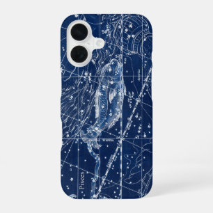 魚座のレトロイラスト iPhone 16ケース