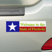 魚座の州へようこそ バンパーステッカー (車上)