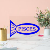 魚座の星のサインの魚 アクリルサイン (ウェディング)