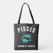魚座の星のサイン トートバッグ (裏面)