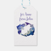 魚座の星占い徴候 ギフトタグ (裏面)