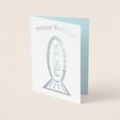 魚座の星印の魚のフォイルカード 箔カード (正面)