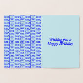 魚座の星印の魚のフォイルカード 箔カード (内部)