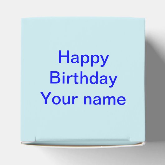 魚座の星印の魚カスタムの好意ボックス フェイバーボックス (上部)