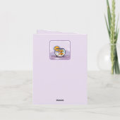 魚座の星印フィッシュ〔占星術の〕十二宮図星 サンキューカード (裏面)