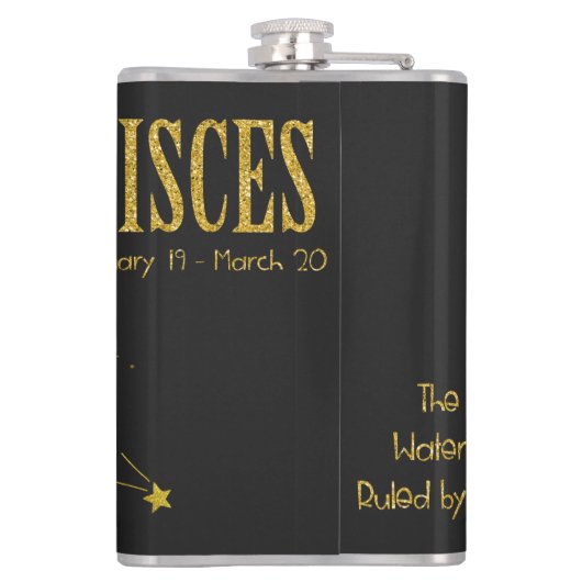 魚座の星印 フラスク (裏面)