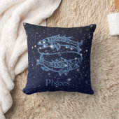 魚座の星座と星々 クッション (ブランケット)