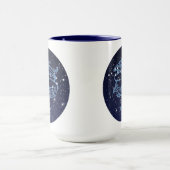 魚座の星座と星々 マグカップ (中央)