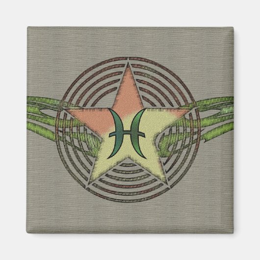 魚座の星 マグネット (正面)