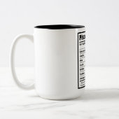 魚座の栄養事実 ツートーンマグカップ (左)