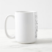 魚座の直感的天体デザイン コーヒーマグカップ (左)