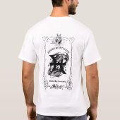 魚座の直感的天体デザイン Tシャツ (裏面)
