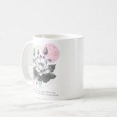 魚座の花蓮占星術の誕生日 コーヒーマグカップ (正面左)