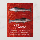 魚座の誕生日パーティー ポストカード (正面)