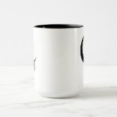 魚座の踊る少女 15oz ブラックリム マグカップ (中央)