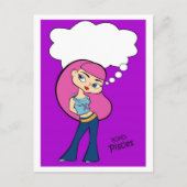 魚座はがき ポストカード (正面)