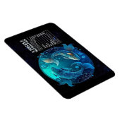 魚座をテーマにした栄養価 マグネット (右側)