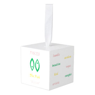 魚座オーナメント キューブオーナメント