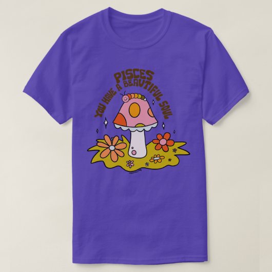 魚座キャタピラー Tシャツ (デザイン正面)