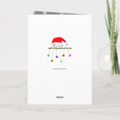 魚座クリスマスカード。 シーズンカード (裏面)