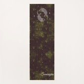 魚座サイン紫金ゴールド東洋花と名前 ヨガマット (正面)