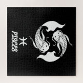 魚座シルエット ジグソーパズル (横)