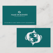 魚座シンプル 名刺 (正面/裏面)