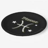 魚座シンボル ペーパープレート (アングル)