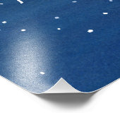 魚座スターコンステレーションブルー フォトプリント (角)