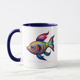 魚座スピリットアニマルフィッシュAlebrijeメス マグカップ