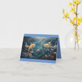 魚座ハッピーバースデー カード (黄色い花)