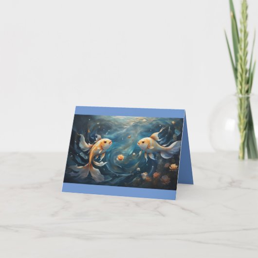 魚座ハッピーバースデー カード (正面)