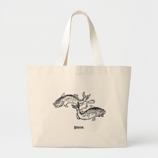 魚座バッグ ラージトートバッグ (正面)
