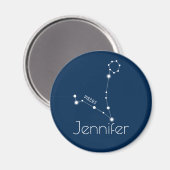 魚座パーソナライズされた〔占星術の〕十二宮図 マグネット (正面/裏面)