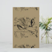 魚座ヘベリアス1690デコル 便箋 (スタンド正面)