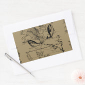 魚座ヘベリアス1690デコル 長方形シール (封筒)