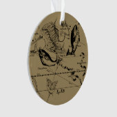 魚座ヘベリアス1690版木、銅版、版画 オーナメント (正面)