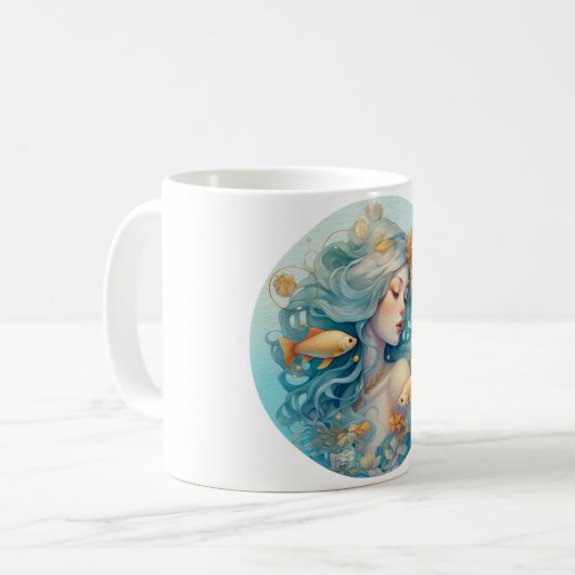 魚座マグ コーヒーマグカップ (正面左)