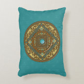 魚座マンダラアクセント枕 アクセントクッション (正面(垂直))