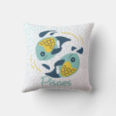 魚座モダン魚〔占星術の〕十二宮図 クッション (裏面)