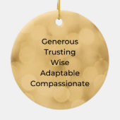 魚座ヴィンテージインスパイアクリスマス飾り セラミックオーナメント (裏面)