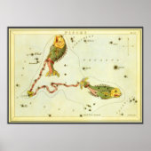 魚座ヴィンテージ座ウラニア鏡 ポスター (正面)