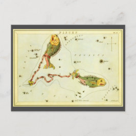 魚座ヴィンテージ座ウラニア鏡 ポストカード